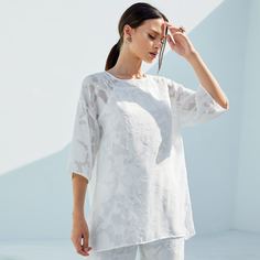 Пуговица Цветочный Бохо Блузы Shein