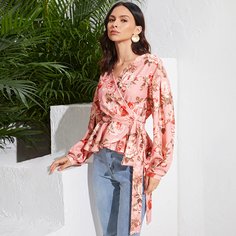 Пояс Цветочный Бохо Блузы Shein