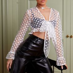 с оборками Цветочный Бохо Блузы Shein