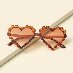 Солнцезащитные очки в оправе сердечка для девочек Shein