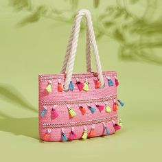 Соломенная сумка для девочек с бахромой Shein