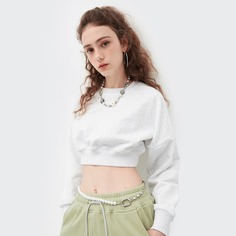 Однотонный короткий пуловер Shein