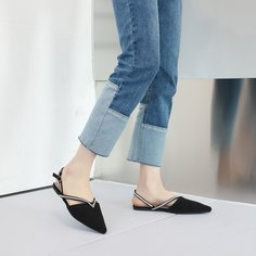 переплетенные ремешки со стразами Одноцветный Очаровательный Балетки Shein