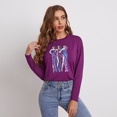 Футболка с графическим принтом Shein