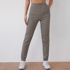 Брюки с принтом "хаундстут Shein