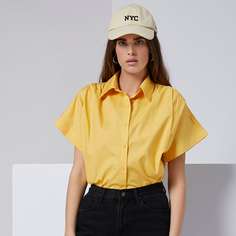 Однотонная блузка Shein