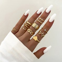 со стразами Кольца Shein