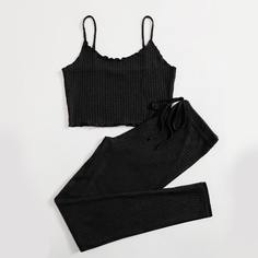 Вязаная майка и леггинсы Shein
