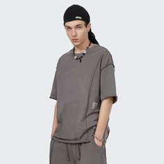 Мужская футболка с вышивкой китайского иероглифа Shein