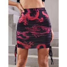 на кулиске Животный Повседневный Юбки Shein