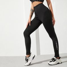 буква Спортивные леггинсы Shein