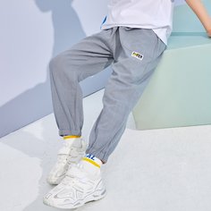 Брюки с эластичной талией для мальчиков Shein
