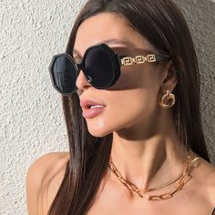 Солнцезащитные очки в геометрической форме Shein