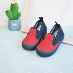 Холщовые двухцветные туфли для мальчиков Shein