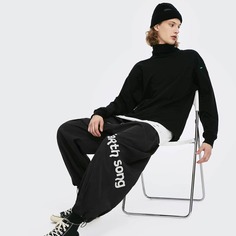 Мужские брюки с текстовым принтом и узлом Shein