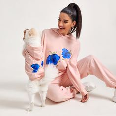 Со цветочками Повседневный Свитшоты Shein