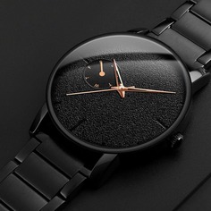 Мужские крулые стрелочные кварцевые часы Shein