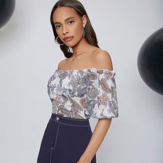 Топ с принтом пейсли Shein