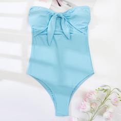 Слитный купальник с разрезом Shein