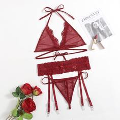 Комплект сетчатого нижнего белья в чулках Shein