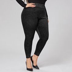 Блестящие короткие леггинсы размера плюс Shein