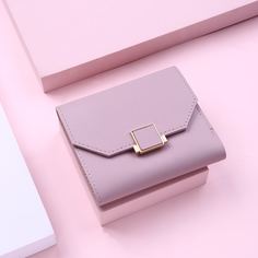 Маленький сложенный кошелек с металлическим декором Shein