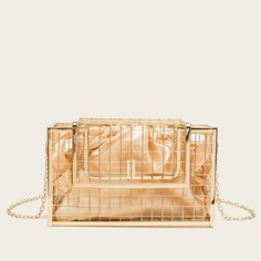 Металлическая сумка с цепочкой Shein