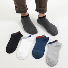 5 пар мужские однотонные носки Shein