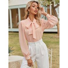 Одноцветный Элегантный Блузы Shein