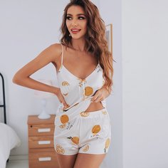 Пижама с оригинальным принтом Shein