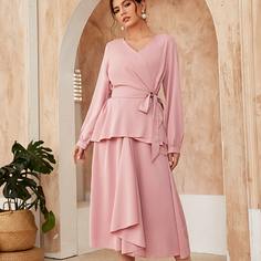 Блузка с поясом и юбка Shein