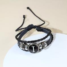 Мужский плетеный браслет с текстовым рисунком Shein