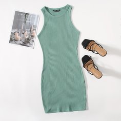 Облегающее трикотажное платье Shein