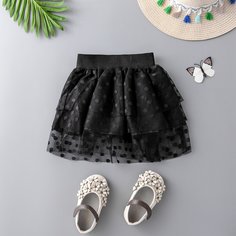 Сетчатая юбка для девочек Shein