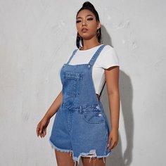 Джинсовый комбинезон размера плюс Shein