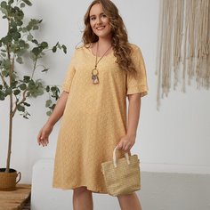 цветочный Повседневный Платья размер плюс Shein