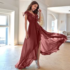 Асимметричное платье с узлом Shein