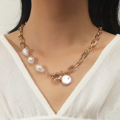 Ожерелье с искусственным жемчугом Shein