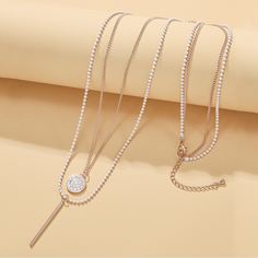 Многослойное ожерелье со стразами Shein