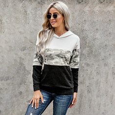 Камуфляж Повседневный Свитшоты Shein