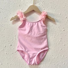 Слитный купальник с аппликациями для девочек Shein