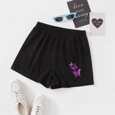 Животный Повседневный Шорты Shein