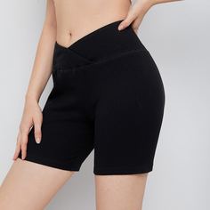 Трикотажные байкерские шорты Shein