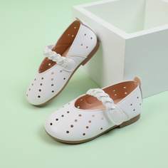 Ажурный Одноцветный Детские балетки Shein