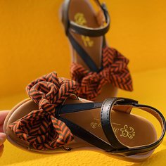 Сандалии с бантом для девочек Shein