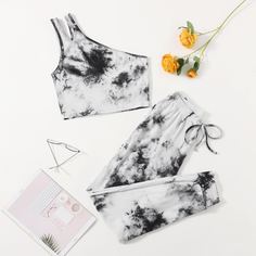 на кулиске тай дай Повседневный Повседневный костюм Shein