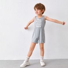 Лозунг Спортивный Комбинезоны для мальчиков Shein