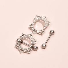 1 пара пирсинг соски Shein