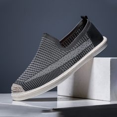 Мужские трикотажные лоферы в клетку Shein