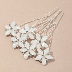 6шт заколка для волос с цветком Shein